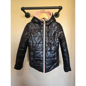 Michael Kors black and pink size 16 puffer coat